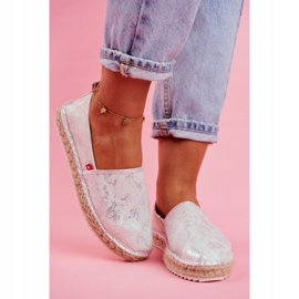 Damen Espadrilles, Geflochtene Sohle Silber Big Star FF274A514 grau 2