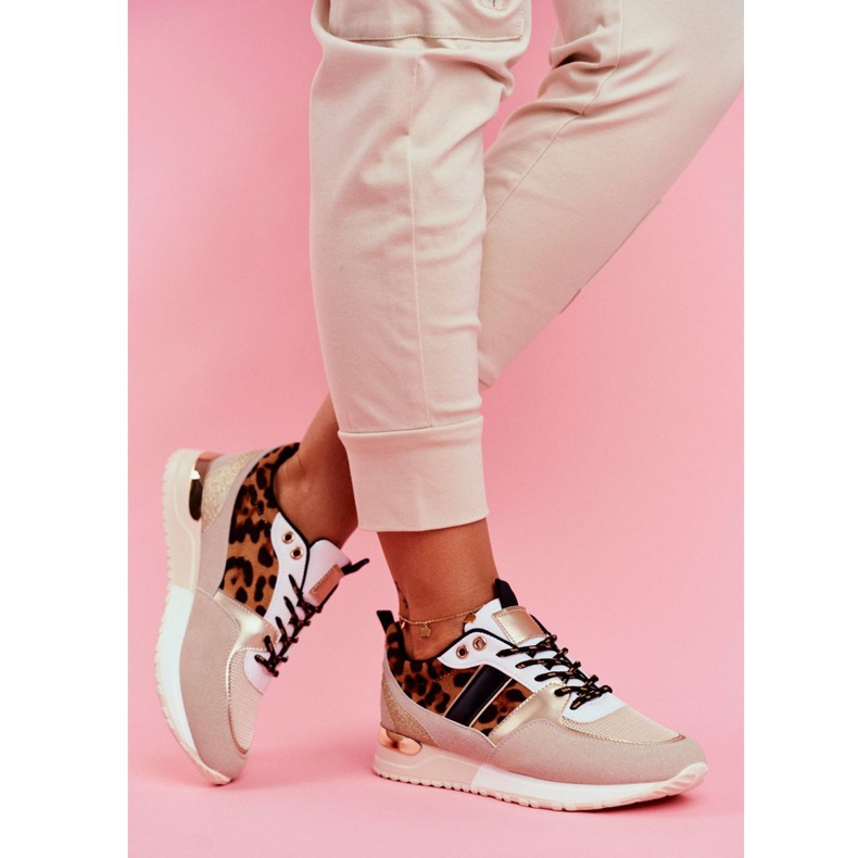 Damen Sportschuhe Beige Leopard Himme 2