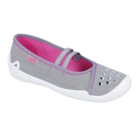 Befado Kinderschuhe 116Y252 rosa grau 1