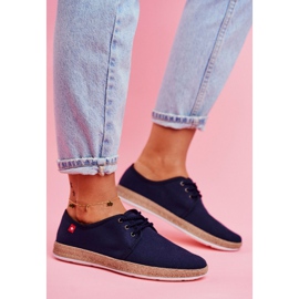 Damen Espadrilles Big Star Marineblau FF276042 1