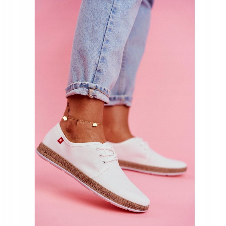 Damen Espadrilles Big Star Weiß FF276043 1