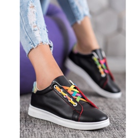 SHELOVET Modische Sportschuhe schwarz 1