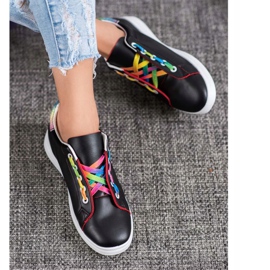 SHELOVET Modische Sportschuhe schwarz 2