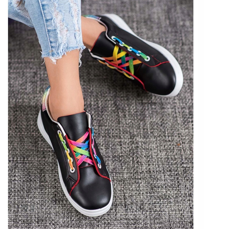 SHELOVET Modische Sportschuhe schwarz 2