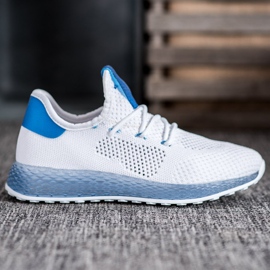 SHELOVET Weiße durchbrochene Sneakers 2