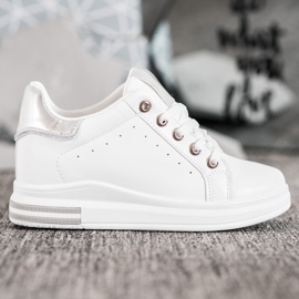 SHELOVET Sportschuhe auf einem Keil weiß 2