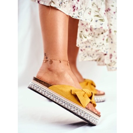 PS1 Hohe Hausschuhe für Damen Gelb Mortigo 2