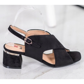 Kylie Stilvolle schwarze Sandalen 2