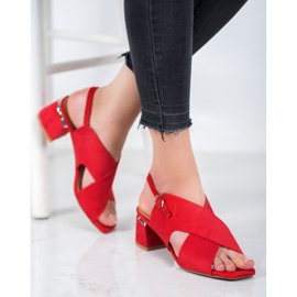 Kylie Stilvolle rote Sandalen 1
