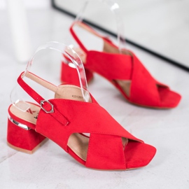 Kylie Stilvolle rote Sandalen 3