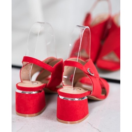 Kylie Stilvolle rote Sandalen 4
