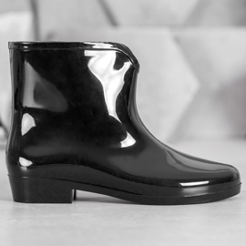 SHELOVET Galoschen mit dekorativer Kette schwarz 1