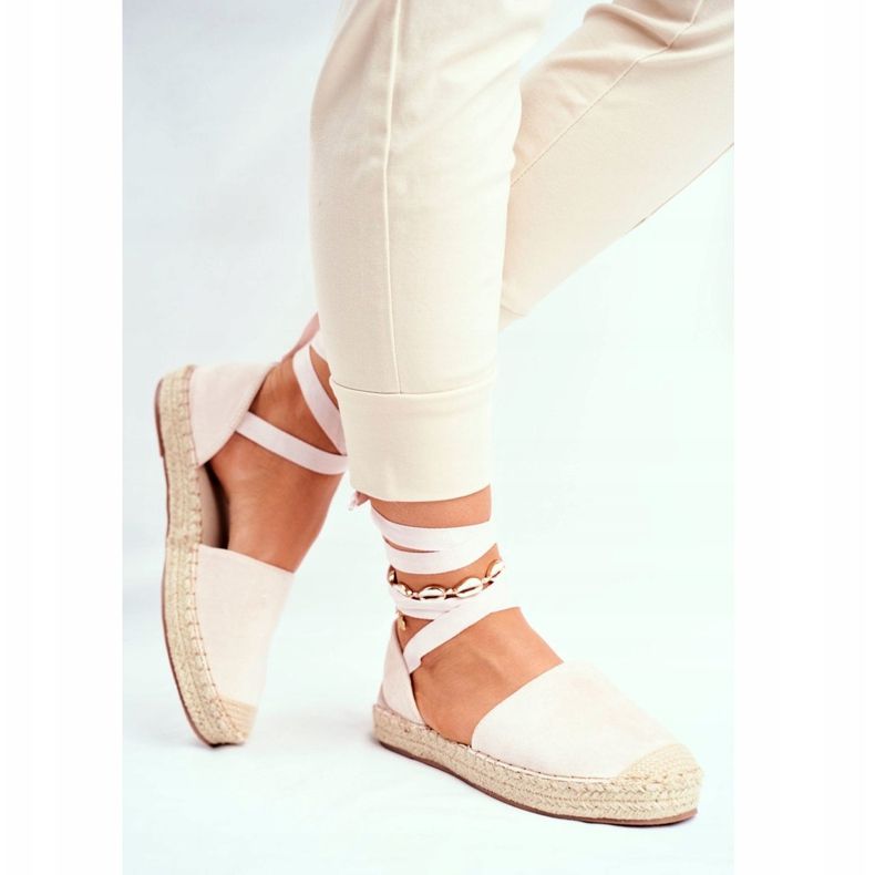 PS1 Damen Espadrilles, Leinen gebunden, Beige Bonjour 2
