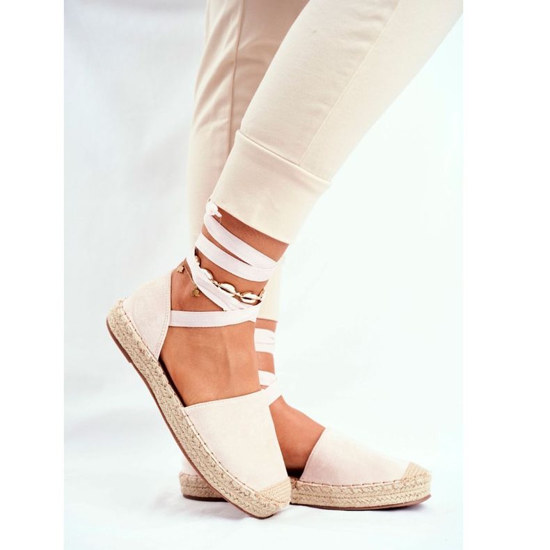 PS1 Damen Espadrilles, Leinen gebunden, Beige Bonjour 1