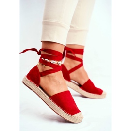 SEA Damen Espadrilles, Leinen gebunden, Rot Bonjour 2