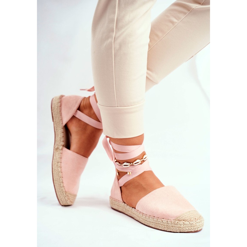 SEA Espadrilles für Damen, Leinen gebunden Rosa Bonjour 2