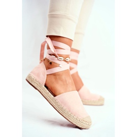 SEA Espadrilles für Damen, Leinen gebunden Rosa Bonjour 1