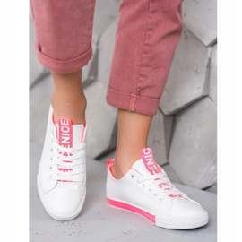 SHELOVET Sneakers mit Öko-Leder Nice weiß 1