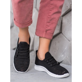 SHELOVET Schwarze durchbrochene Schuhe 1