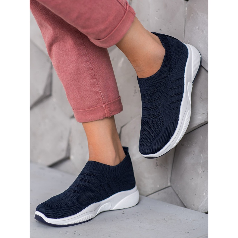 Sweet Shoes Bequeme Slipons auf der Plattform blau 2