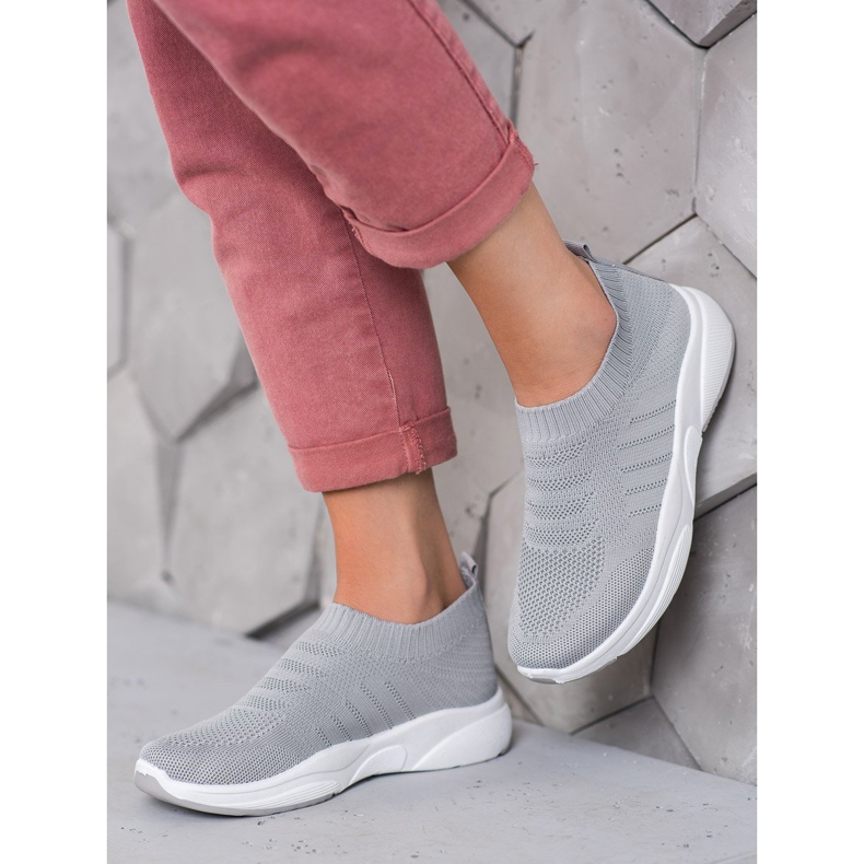 Sweet Shoes Bequeme Slipons auf der Plattform grau 2