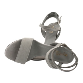 Espinto Damensandalen für graue Leder auf der S333/5 -Pin 4