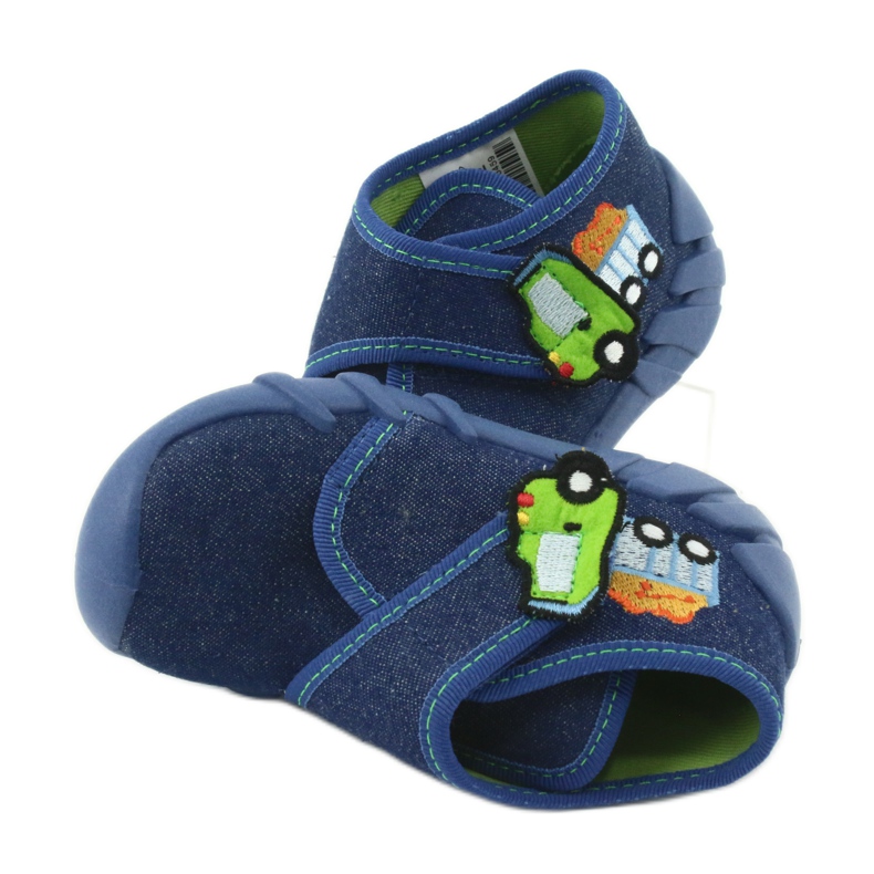 Befado Kinderschuhe 523P012 marineblau blau grün 5