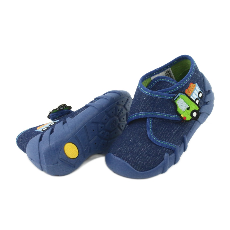 Befado Kinderschuhe 523P012 navy blau blau grün 4