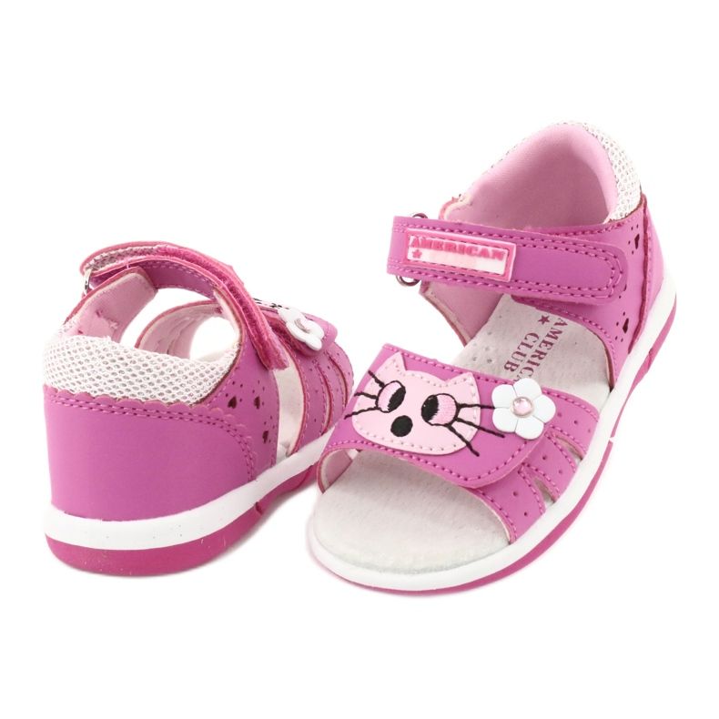 Sandalen Mädchen American Club DR22 / 20 Kätzchen rosa 3