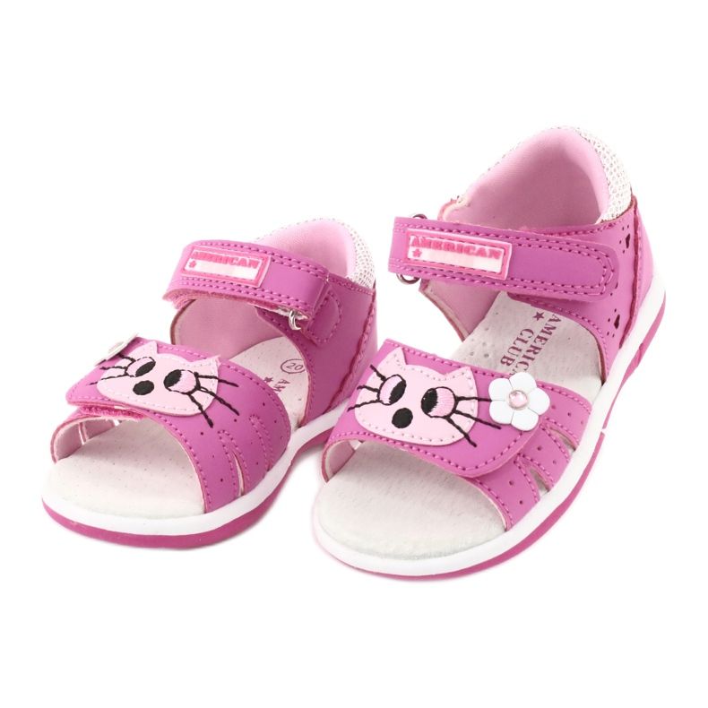 Sandalen Mädchen American Club DR22 / 20 Kätzchen rosa 2