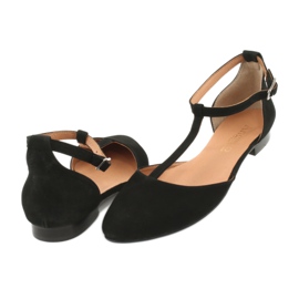 Schwarze Damensandalen mit Absatz und geschlossenen Zehen Angello 2236 3
