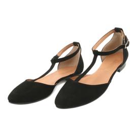 Schwarze Damensandalen mit Absatz und geschlossenen Zehen Angello 2236 2