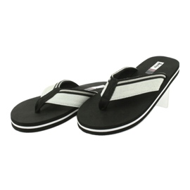 American Club Amerikanische Damen-Schaumstoff-Flip-Flops schwarz blau 2