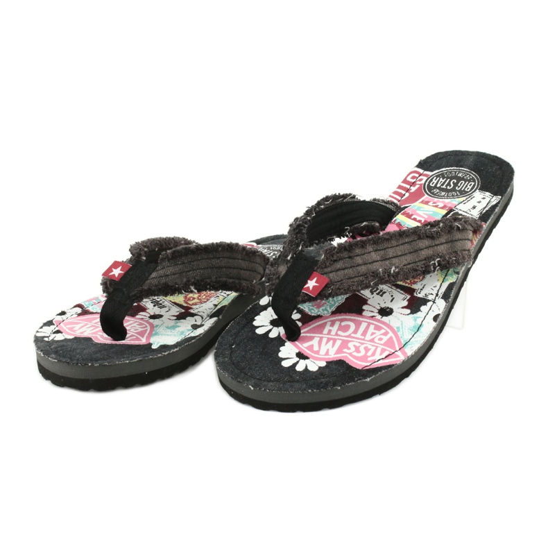 Jeans Big Star 274A124 Flip-Flops schwarz mehrfarbig 2