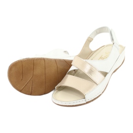 Gregors 781 Frauensandalen für weiße/goldene Keile 4