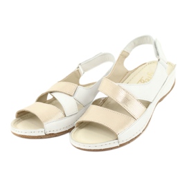 Gregors 781 Frauensandalen für weiße/goldene Keile 3