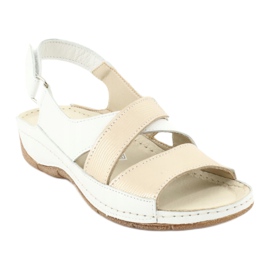 Gregors 781 Frauensandalen für weiße/goldene Keile 1