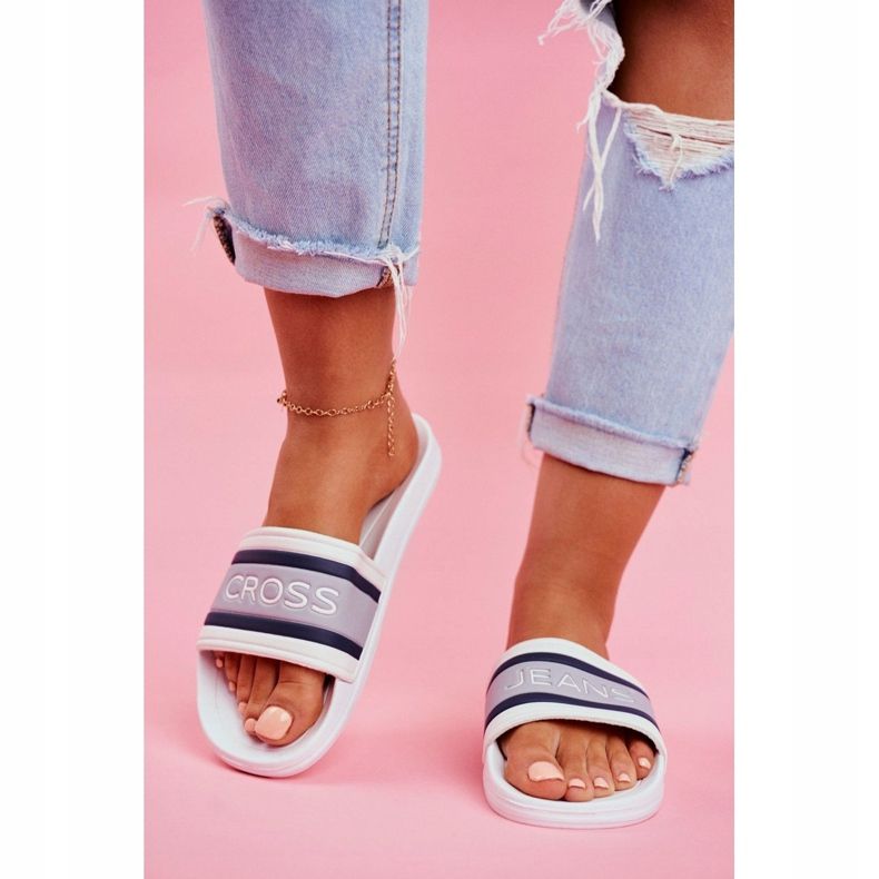 Damen Hausschuhe Cross Jeans Weiß FF2R4158C 2