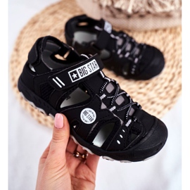 Kindersandalen Big Star mit Klettverschluss Schwarz FF374210 2