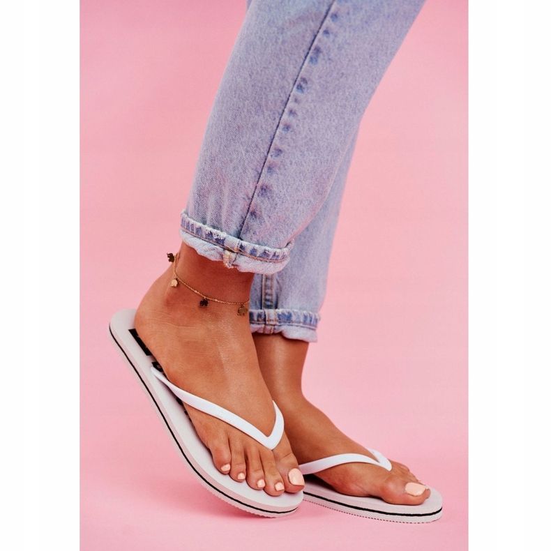 Damen Hausschuhe Flip-Flops Big Star Weiß FF274A320 1