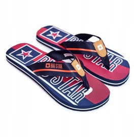 Herren Hausschuhe Flip-Flops Big Star Marineblau FF274A471 2