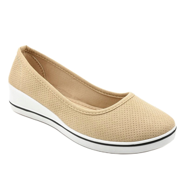 Beige Sneakers auf dem Keil HC-0307 1