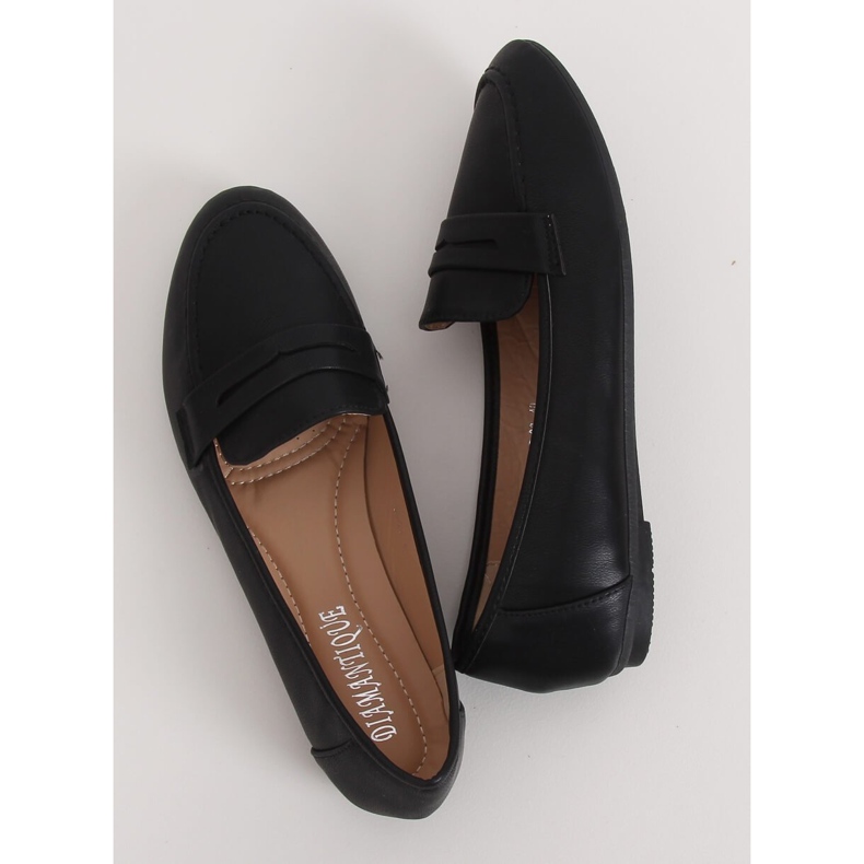 Schwarze Damen-Loafer 98-29 Schwarz 1