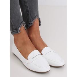 Weiße Damen-Loafer 98-29 Weiß 2