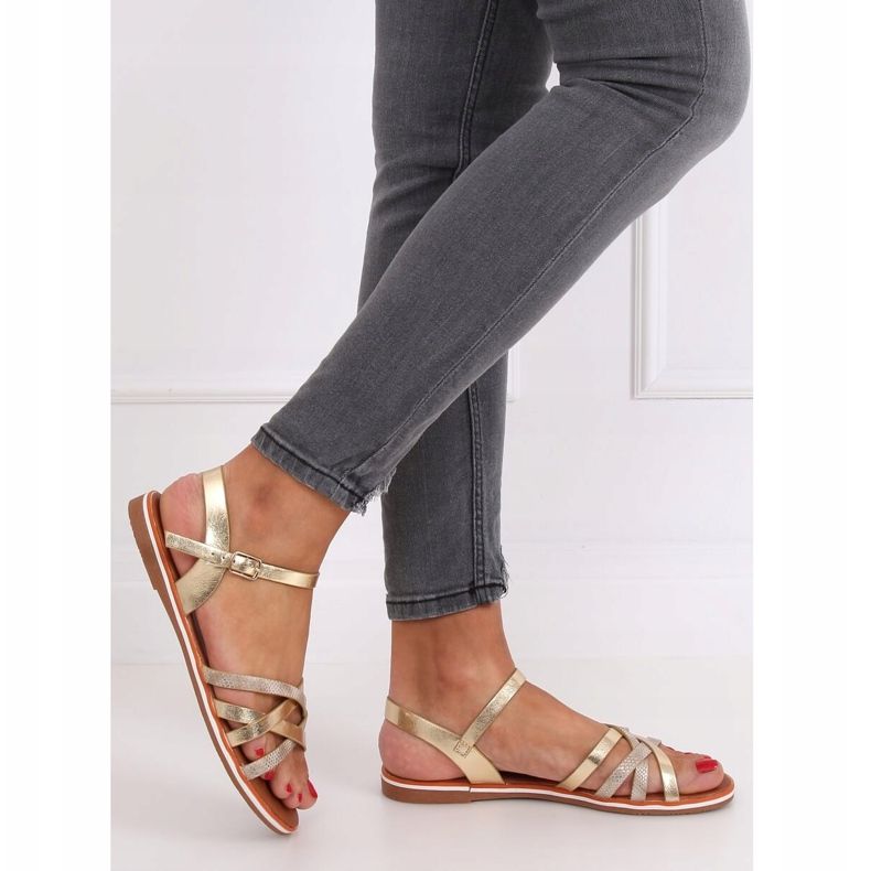 Gold Damen Sandalen 99-62 Gold golden 1