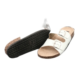 Lackierte anatomische weiße Hausschuhe Lee Cooper 1043-5 2