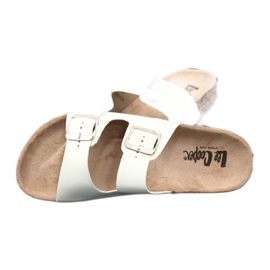 Lackierte anatomische weiße Hausschuhe Lee Cooper 1043-5 3