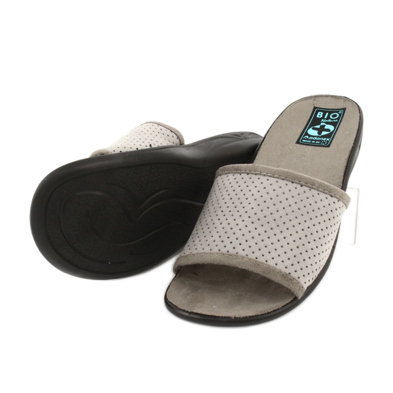 Adanex 24825 Damenhausschuhe grau 3