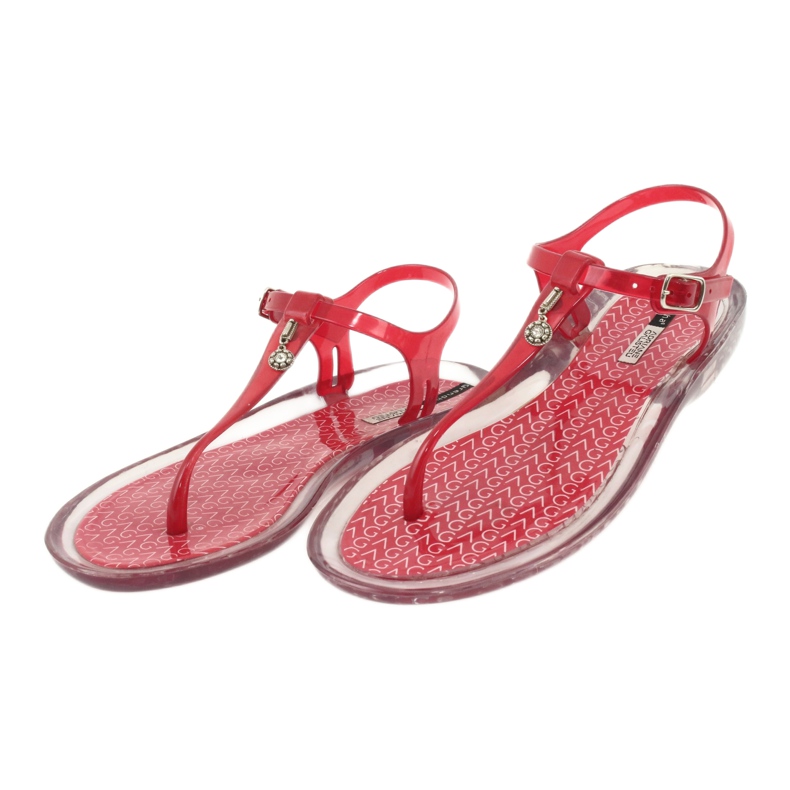 Flip-Flops Grendha Clear / rot farblos 2