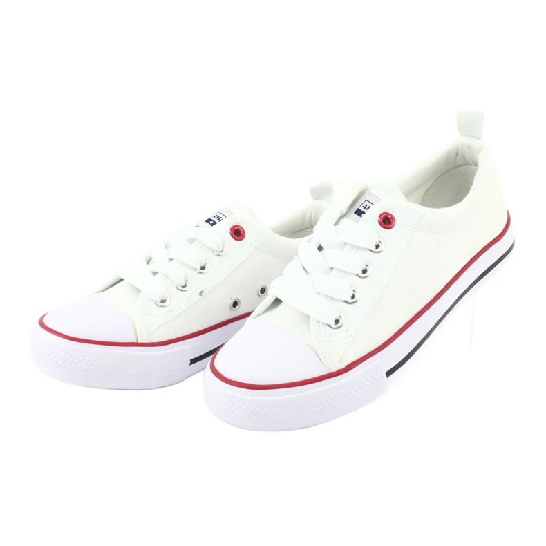 American Club American White Classic LH25 gebundene Turnschuhe weiß weiß 4